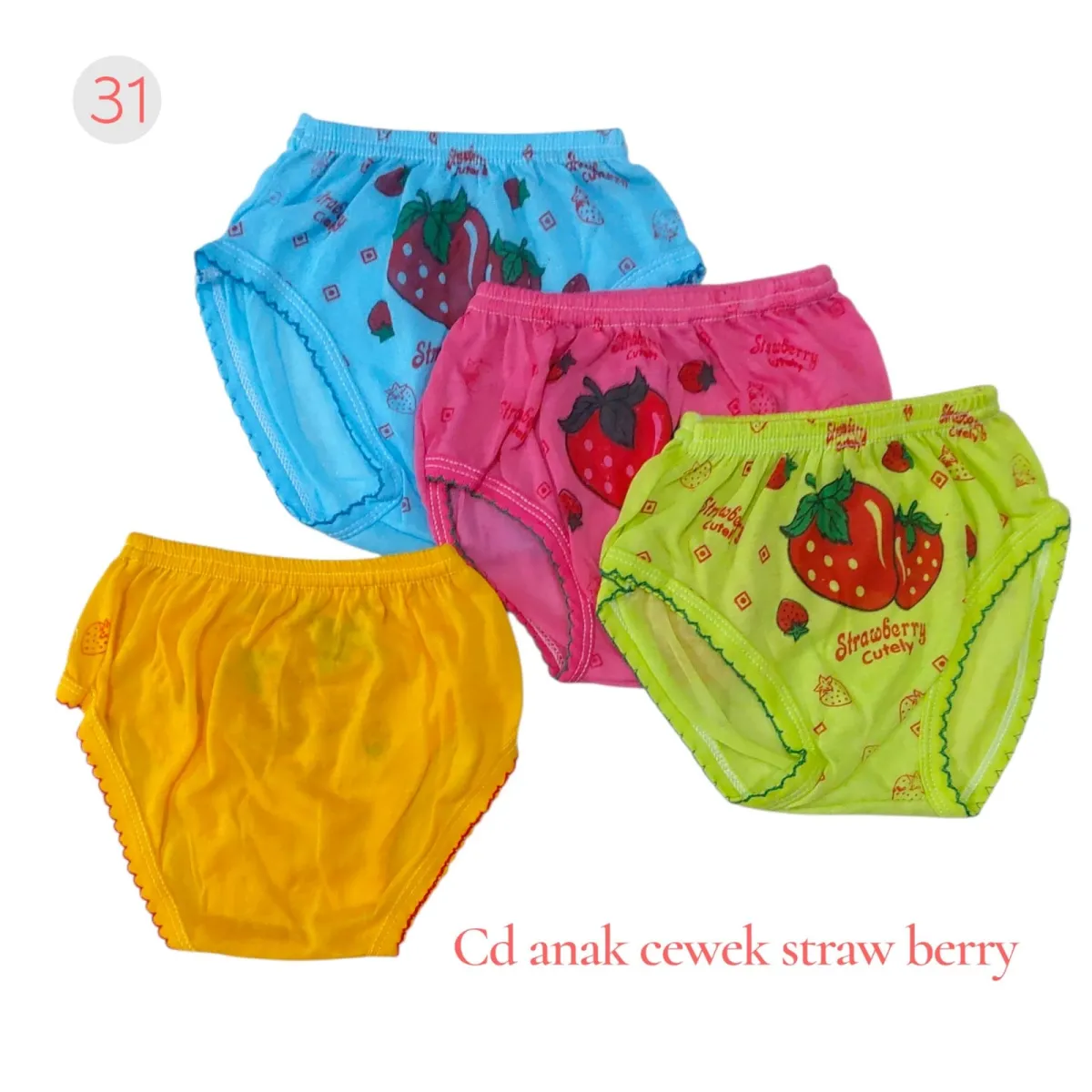 Celana Dalam Anak Cewe Motif Strawberi