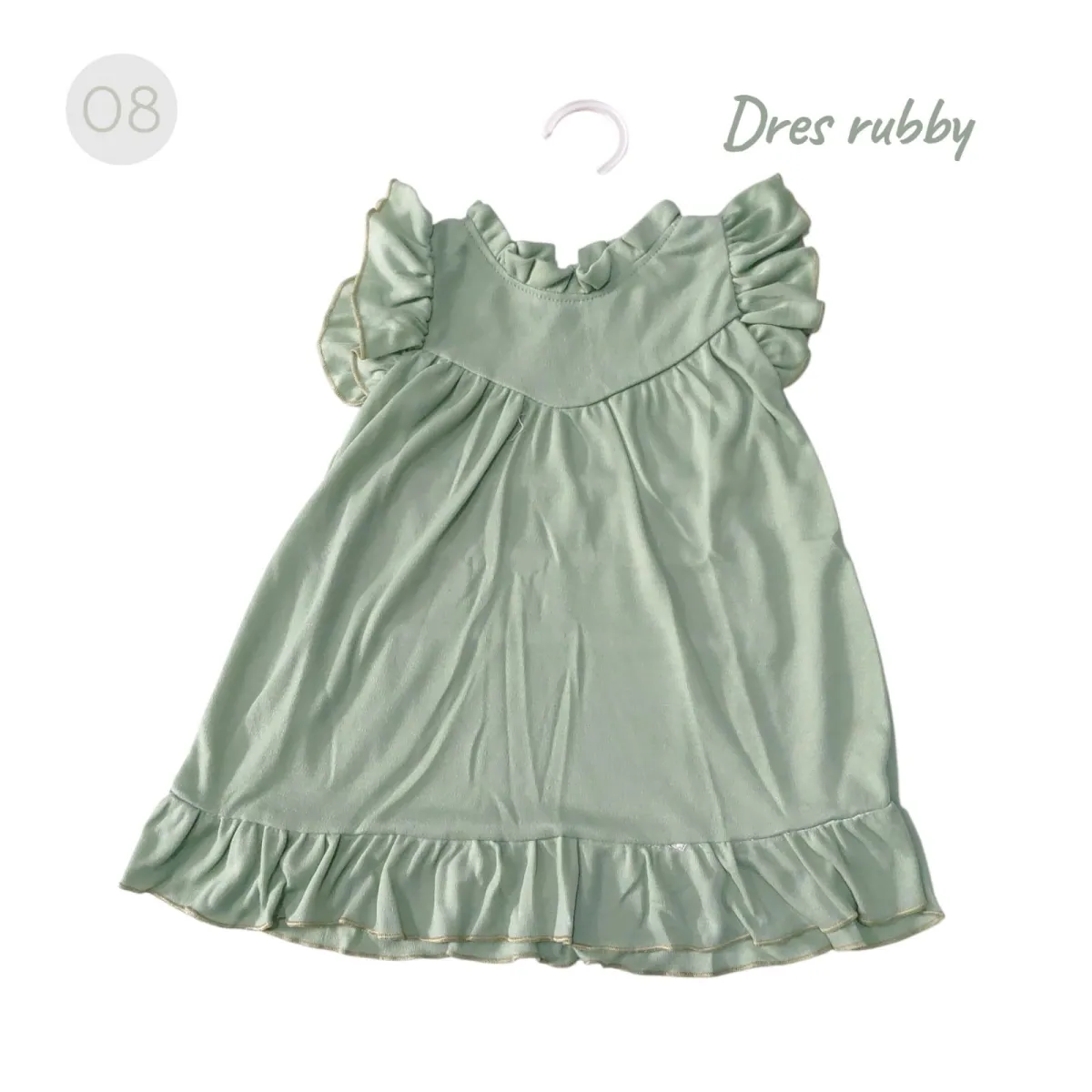 Dress Rubby Warna, Usia 1-2Th