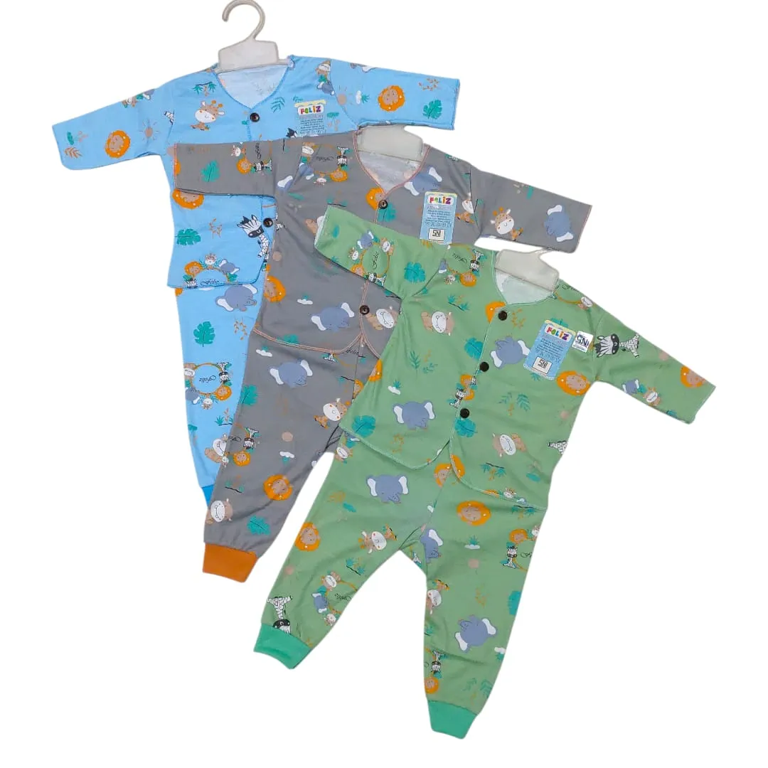 Stelan Baju Neci Print Felis NB  Panjang